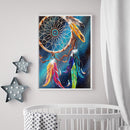 5D DIY Full Drill Diamond Painting Dreamcatcher Embroidery Kit Living Room Decor