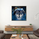 5D DIY Diamond Painting Full Round Drill Animal Wolf Wall Decor Rhinestone