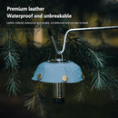 Leather Lamp Covers Shades Outdoor Camp Hanging Lighting Lamp Cover (Blue) Newly