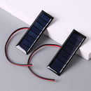 4V 0.2W Epoxy Solar Panel 8 Solar Cells 2 Wires 75x25mm for DIY Solar Project