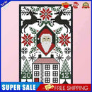 #A Santa Claus Partial Cross Stitch 14CT Cotton Thread Printed Embroidery Kits