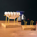 Wooden V60 Filter Paper Rack Hand Drip Coffee Cake Filter Paper Holder (D)