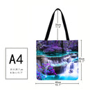 Landscape painting Printed Shoulder Shopping Bag Casual Large Tote Handbag