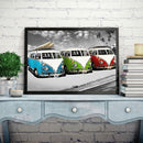 DIY Diamond Painting Kits Full Round Drill Beach Bus Mosaic Home Decoration