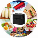 10L Waterproof Lunch Bags Outdoor Camp Picnic Insulated Bento Case (Black) Newly