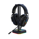 RGB Headset Stand with 3 USB 2.0 Ports Gaming PC Headphone Holder (Black) Newly