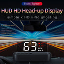 C100 OBD 2 HUD Car Head Up Display Car Overspeed Warning Voltage Alarm System