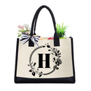Canvas Casual Letters Shoulder Bags Women Shopper Travel Daily Totes Handbags