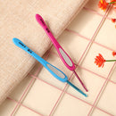 9pcs Aluminum Crochet Hooks ABS Handle Knitting Yarn Sweater Weave Tool (A)