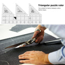 Triangle Quilting Ruler 45 Degree Fabric Cutting Garment Craft (10 inch) Newly