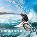 10ft Coil Surfboard Leash TPU Neoprene Surfing Stand Up Board Leash Wire Ro