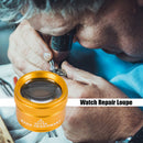 30X Magnifying Glass K9 Optical Lens Monocle Magnifier for Coin Stamps Loupe