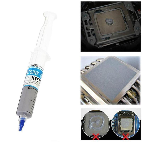 1x Silicone Thermal Heatsink Compound Cooling Paste Syringe CPU.D Grease N3U0