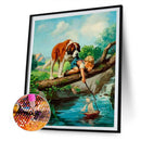 5D Diamond Painting Kit Animal Full Round Drill Rhinestone DIY Wall Art Craft