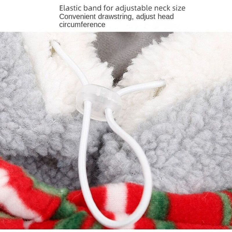 Dog/Cat Funny Plus Snowman Fur Ball Transformed Pet Christmas Headwear Warm