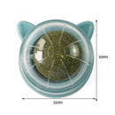 Catnip Ball Cat Toys Licking Teeth Chewing Pet Training Bite Balls (Grey)