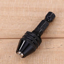 1pc 0.3-6.5mm Keyless Drill Chuck Adapter Impact Hex Shank Driver Tool (S) Newly