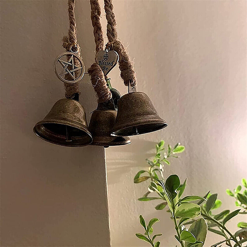 Wind Chimes Witch 6 Bells Amulet Set 27 Inch Window Balcony Pendant Witchcraft