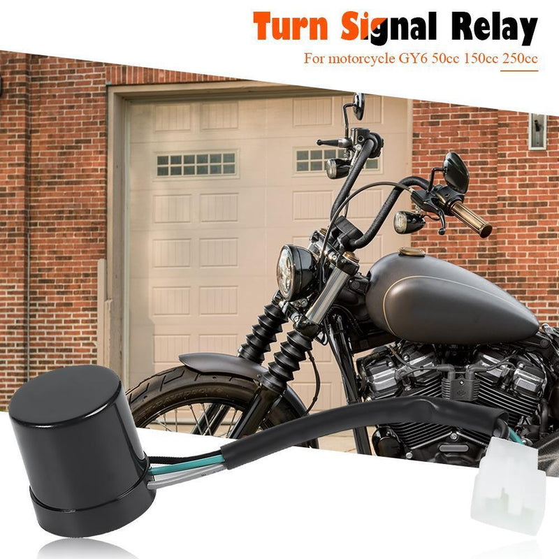 GY6 50cc 150cc 250cc 3 Wire 3Pin Round Turn Signal Relay Indicator Flasher