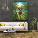 Painting By Numbers DIY Swimming Dog Canvas Oil Art Picture Home Room Decor Kit