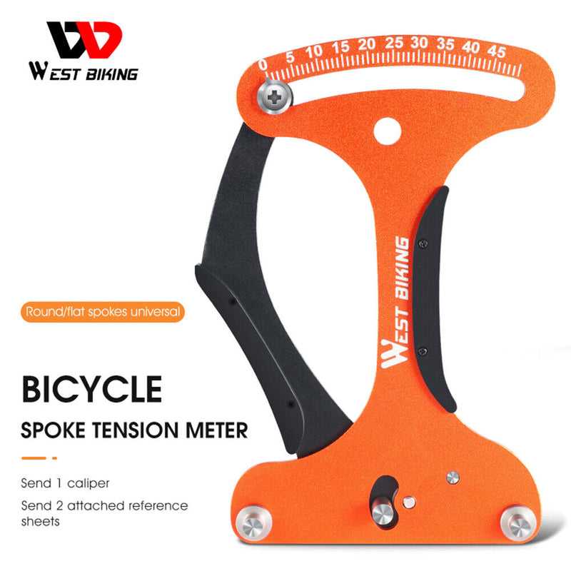 WEST BIKING MTB Bike Spoke Tension Meter Spokes Checker Wheel Builders Tools
