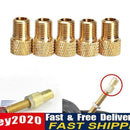 5x Converter Presta to Schrader Bicycle Bike Valve Adaptor Tube Pump Tools Newly
