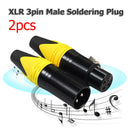 10 Pair XLR 3Pin Male Female DIY Audio Cable Connectors Solder Plug