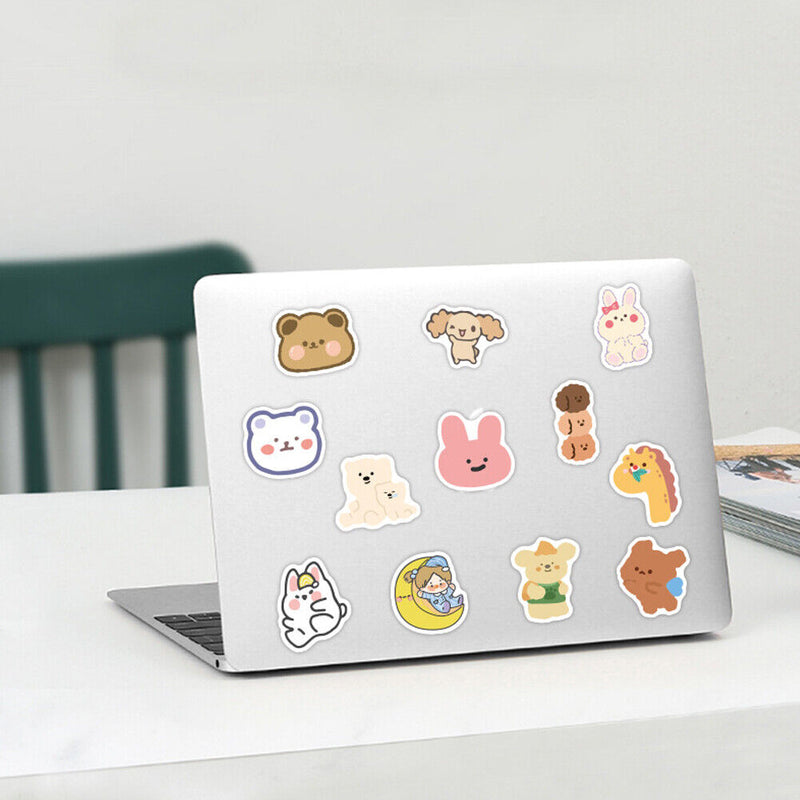 100pcs Water Cup Stickers Waterproof Luggage Decals for Notebook Scooter