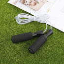 Fitness Jumping Rope Adjustable Steel Wire Foam Cushioned Handle Speed