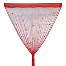 Decorative String Curtain Beads Wall Panel Fringe Room Door Window Red