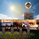 Solar Waterproof Hollow Lamp Lawn Stakes Sensor Garden Light (Warm White) Newly
