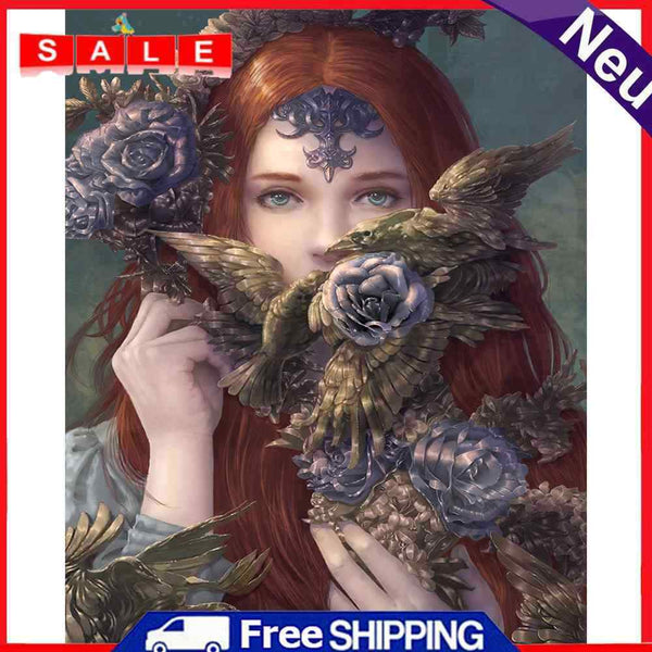 Frameless Oil Paint By Numbers Wall Art Posters Picture Craft Kit Home Gift