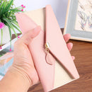 Korean Leaf Wallet Hit Color Phone Card Holder Women Multi-slots Leather Clut