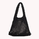 Straw Woven Hollow Net Handbags Female Summer Shopping Beach Vacation Coin Purse