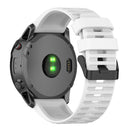 Silicone Strap Adjustable Bracelet for Garmin Fenix 6X/Fenix 6X Pro (White)