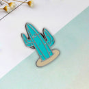 Cartoon Brooches Enamel Badge Shirt Coat Jacket Lapel Pins Gifts (Cactus) Newly