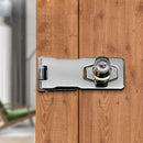 Punch-Free Stainless Steel Drawer Lock with Key Door Bolt Locks (2.5 Inch) Newly