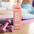 700ml Water Bottle for Sports Straw Cup Leakproof Drinking Bottles (Pink) Newly