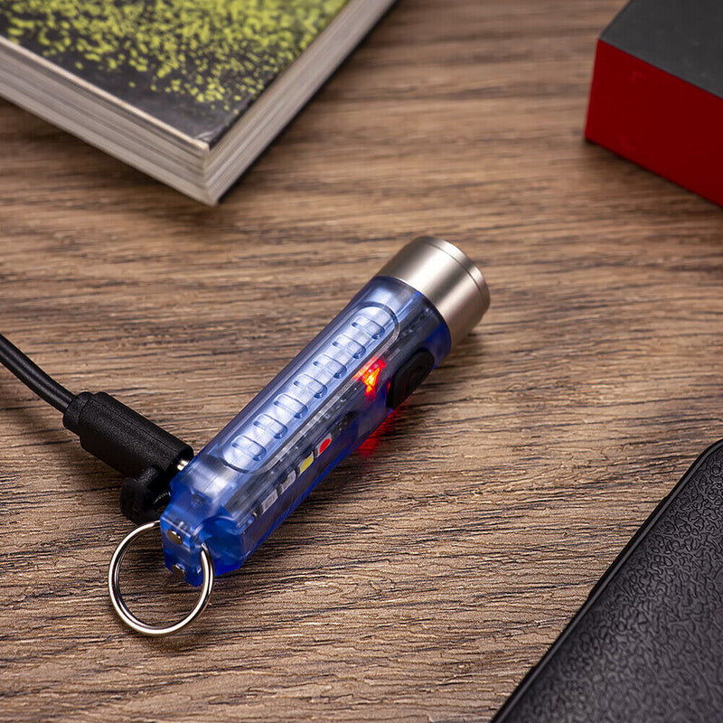 SST20 LED Keychain Flashlights Waterproof 400LM 300mAh Mini Pocket Light Torch