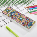 DIY Mandala Special Shaped Diamond Painting 2 Grids Students Pencil Storage