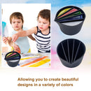 #A Silicone Paint Pouring Split Cups Reusable DIY Fluid Painting Paint Cups Tool