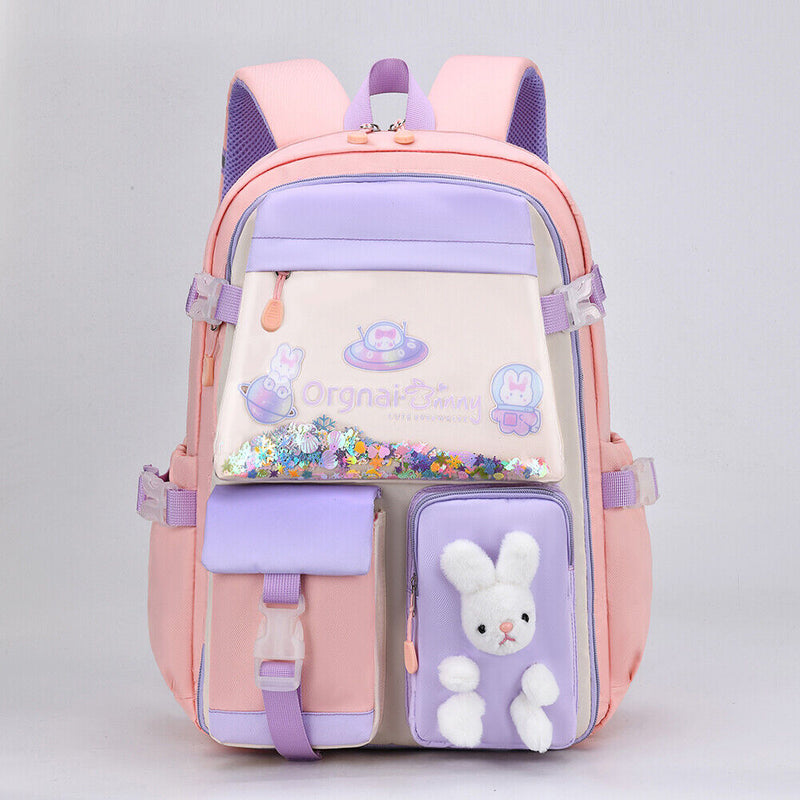 #A Student Kindergarten Princess Shoulder School Bags Cartoon Travel Rucksack