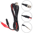 BNC Male Plug to Dual Alligator Clip Oscilloscope Test Probe Lead Cable 1m Newly