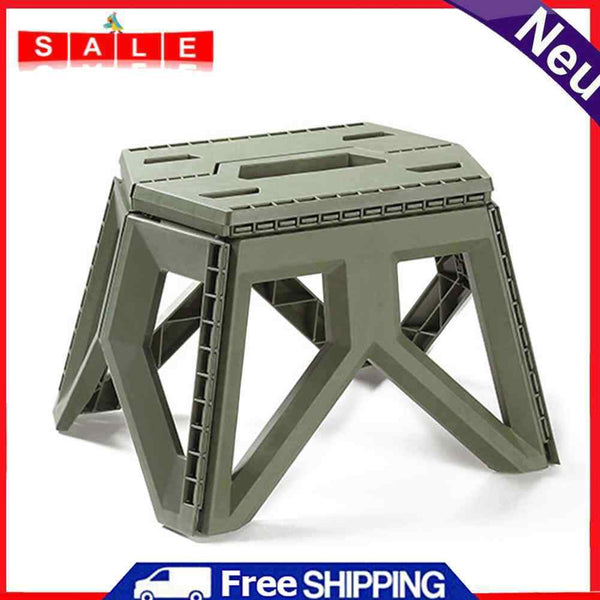 Outdoor Portable Folding Stool Campstool for Adults Children (Army Green)