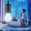LED Hanging Light Bulb Battery Powered Colorful Pull Cord Bulbs (Black) Newly