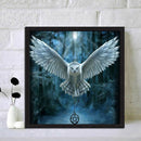 5D DIY Diamond Painting Kits Full Round Drill White Owl Mosaic Picture Wall