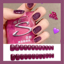 24pcs High Gloss Charm Ultra-thin False Nail Simulation Nail for Nail Decoration