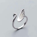 1x Swan Shape Knitting Loop Crochet Ring Thimble Guide Accessories Sewing C7X5