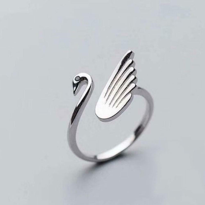 1x Swan Shape Knitting Loop Crochet Ring Thimble Guide Accessories Sewing C7X5