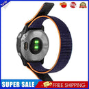 Nylon Loop Strap for Garmin Fenix 7S/6S/5S Watch Band (20mm Dark Blue)
